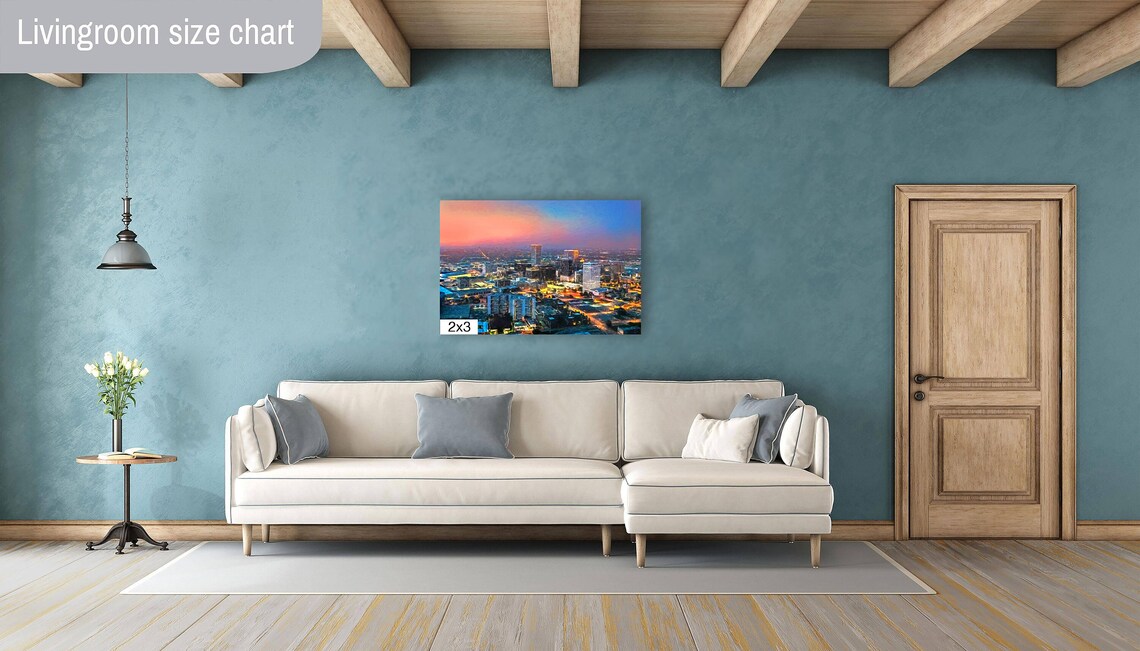 Tulsa Oklahoma Skyline Sunset Travel Poster - Image 5