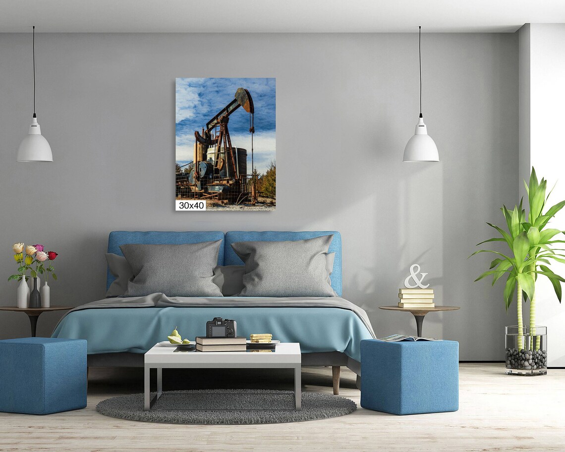 Tulsa Pump Jack and Oil Well Wall Poster Print - Image 5