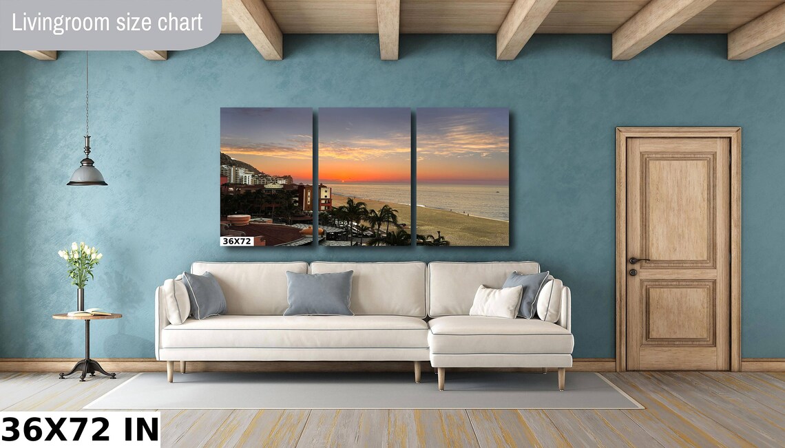 Playa Grande Resort Cabo Palms Beach Golden Sunset View Poster - Image 3