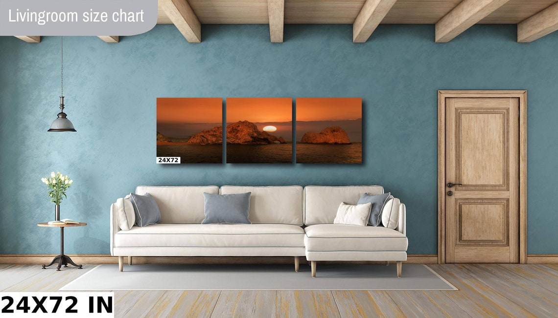 Cabo San Lucas El Arco Arch at Sunset with Blazing Orange Sun Poster - Image 3