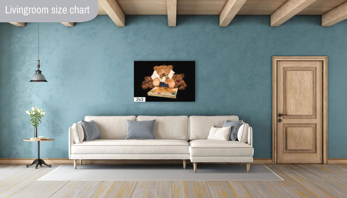 Storybook Teddy Bears Reading Picture Book Nursery Wall Art Poster - Image 4