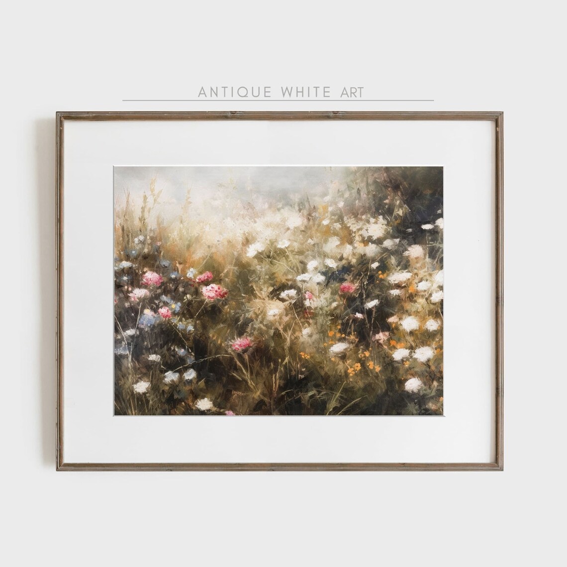 Wildflower Meadow Landscape, Spring Country Art Print - Image 4