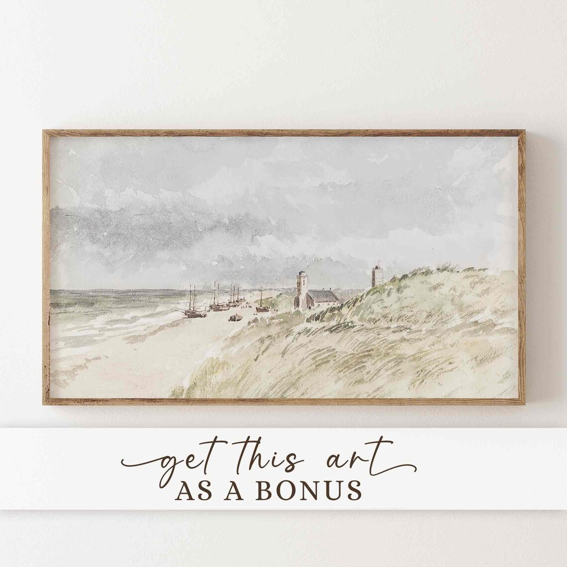 Coastal Wildflower Art Print, Colorful Summer Field - Image 2