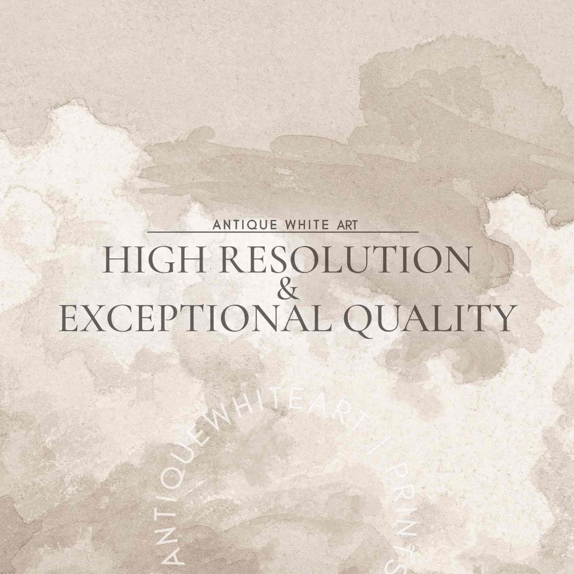 Neutral Beige Cloud Study Vintage Warm Tone Sky Art Wall Print - Image 3