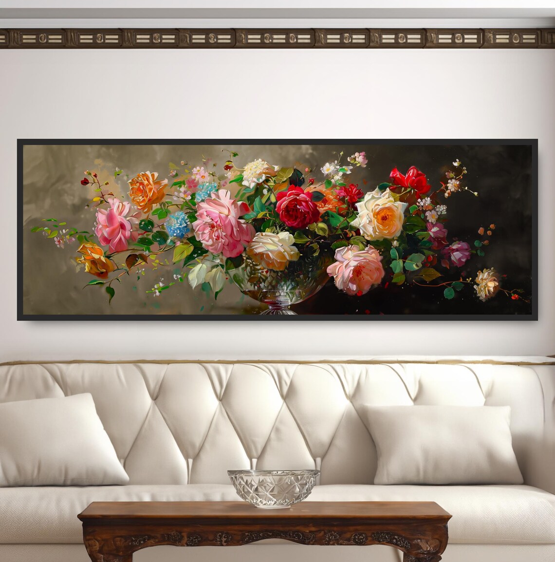 Colorful Flower Arrangement Oil Painting Art Print