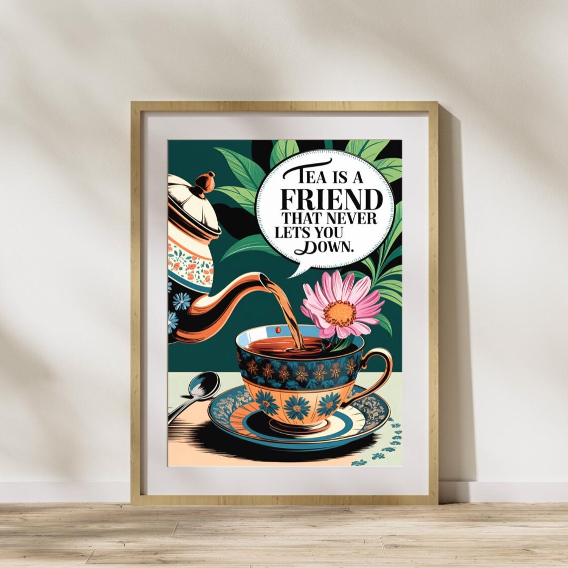 Tea Wall Art, Tea Humour Dining Room Decor - Image 4
