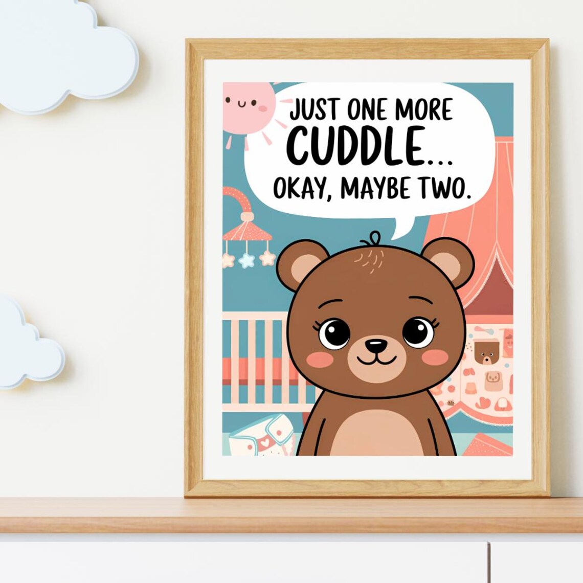 Baby Room Wall Art, Funny Gift for New Parents