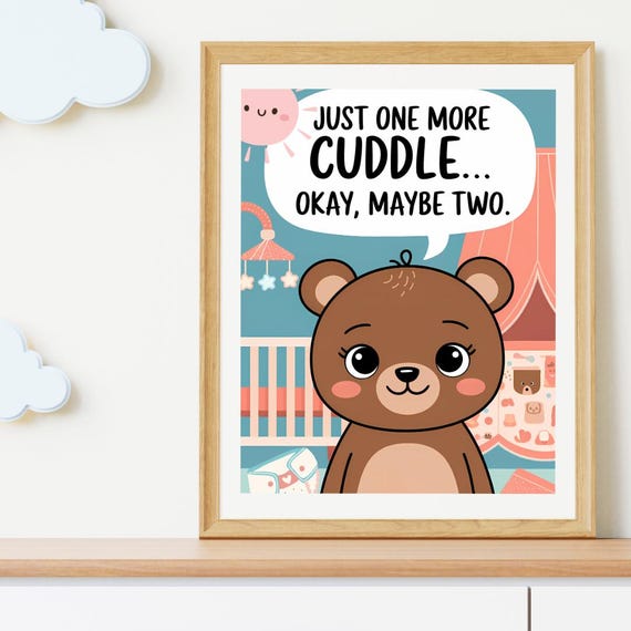 Baby Room Wall Art, Funny Gift for New Parents