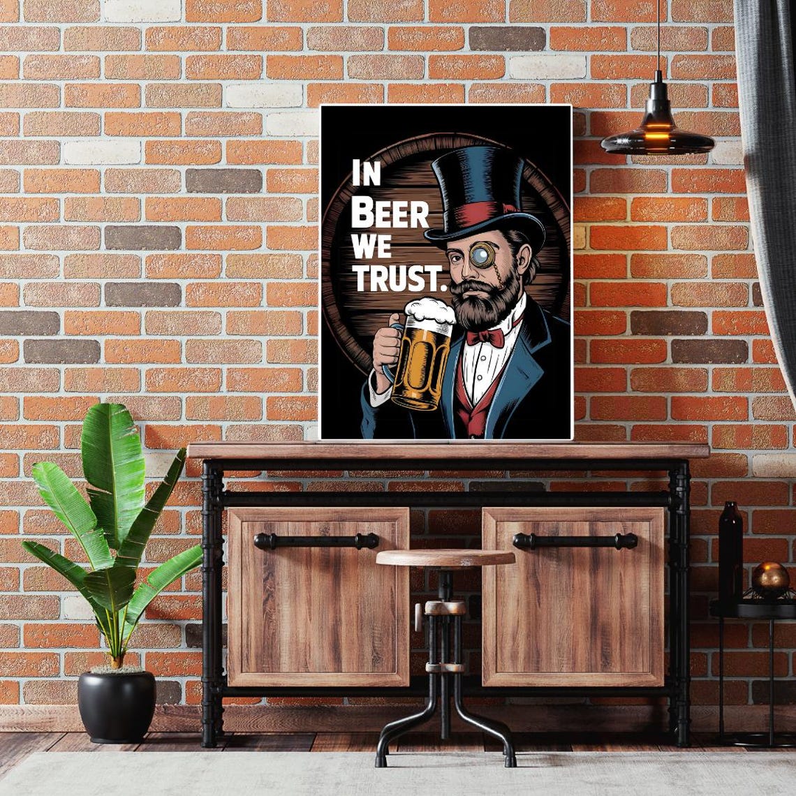 Beer Humor Poster, Beer Lovers Bar Gift - Image 5