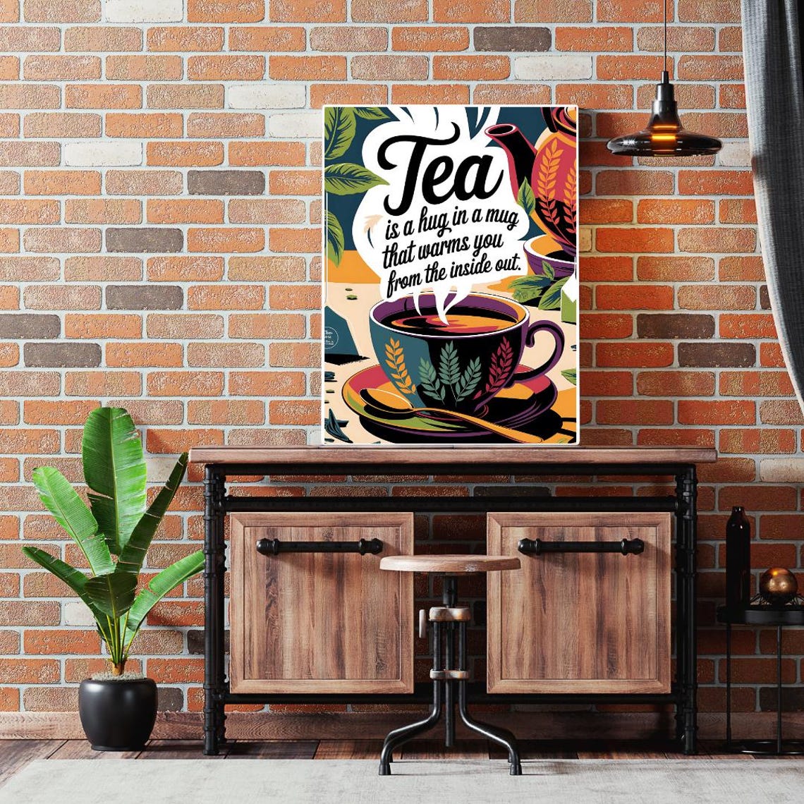 Tea Humor Art Print, Trendy Tea Room Wall Decor - Image 6