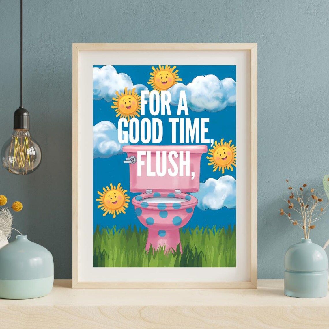 Funny Toilet Print, Bathroom Decor Typography - Image 4