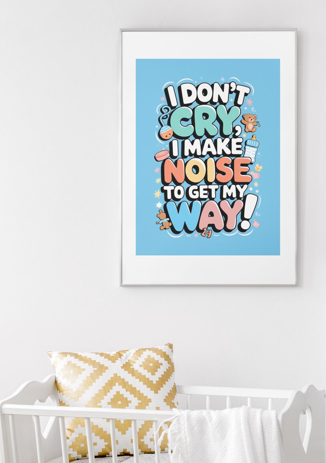 Baby Nursery Humor, Cute Nursery Art Print - Image 2