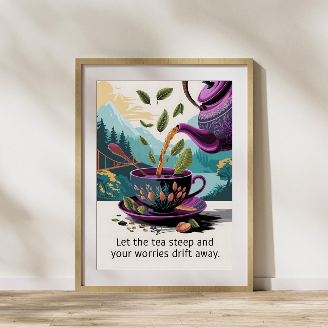 Tea Humour Dining Room Art Print, Tea Decor - Image 3