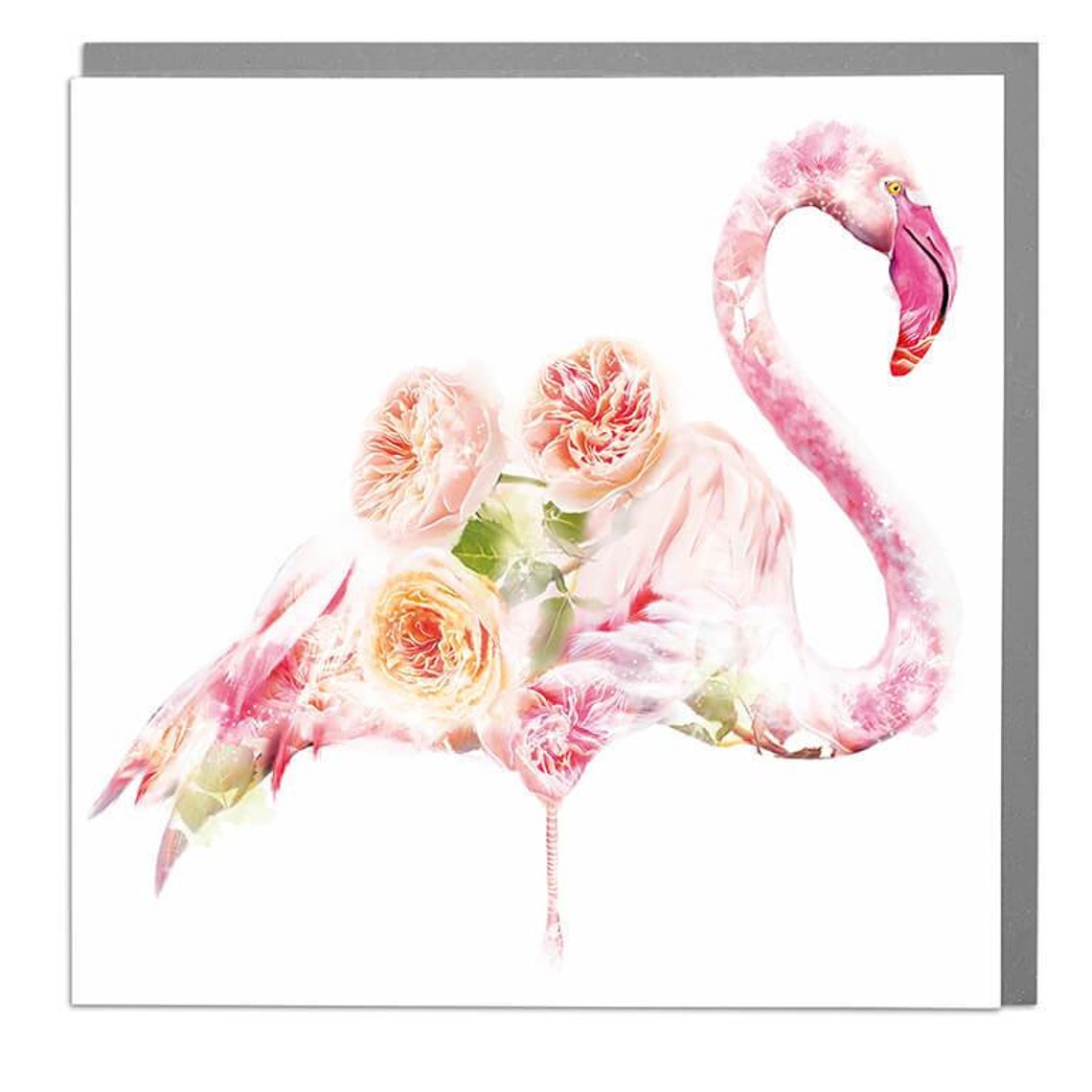 Flamingo Art, Greeting Card