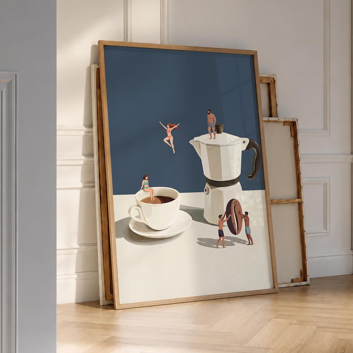 Coffee Adventure Print, Trendy Kitchen Poster