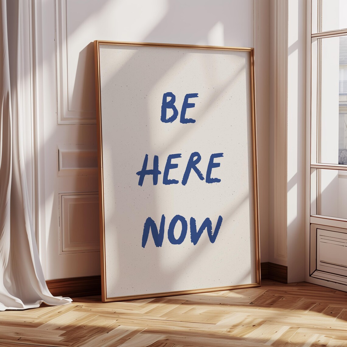 Be Here Now Quote, Motivational Wall Art Print - Image 2