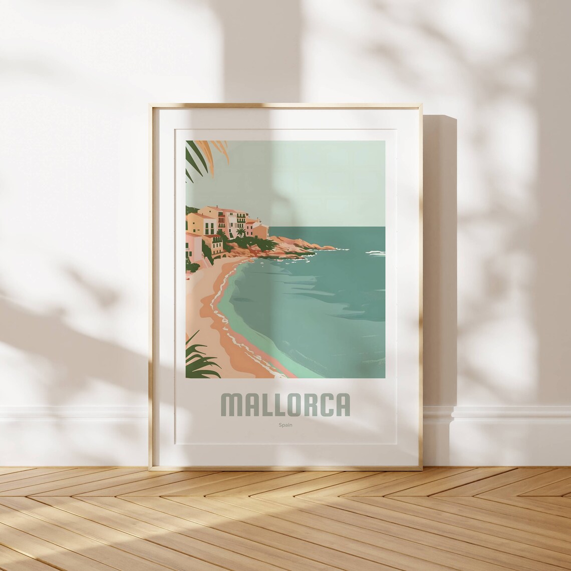 Mallorca Vintage Travel Poster, Spain Vacation Print - Image 2