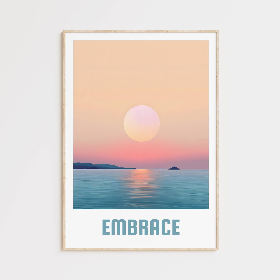 Sunset Poster Travel Wall Art Travel Poster Living Room Decor Outdoor Art Nature Graphic Scenery Inspiration Art Sunset Art