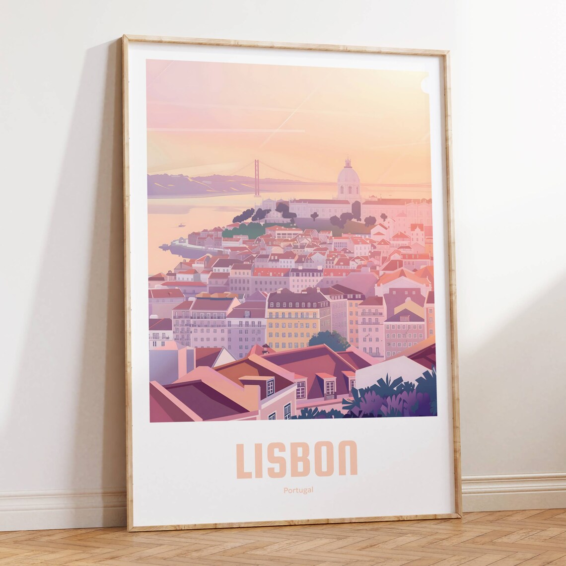 Lisbon Vintage Travel Poster, Europe Wall Art - Image 2