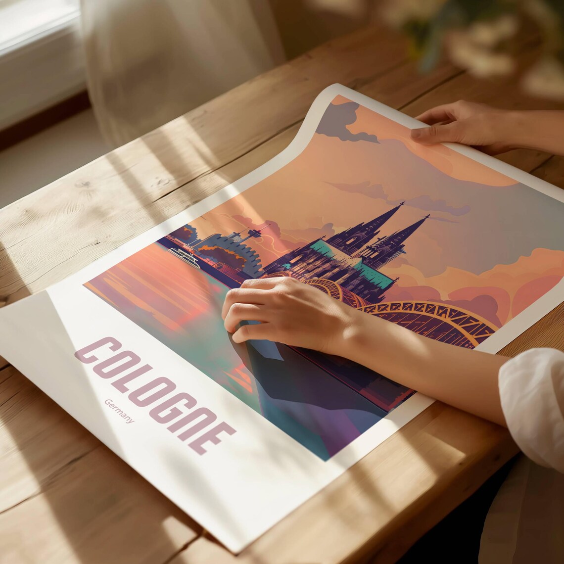 Cologne Vintage Travel Poster, Retro Travel Art Print - Image 4