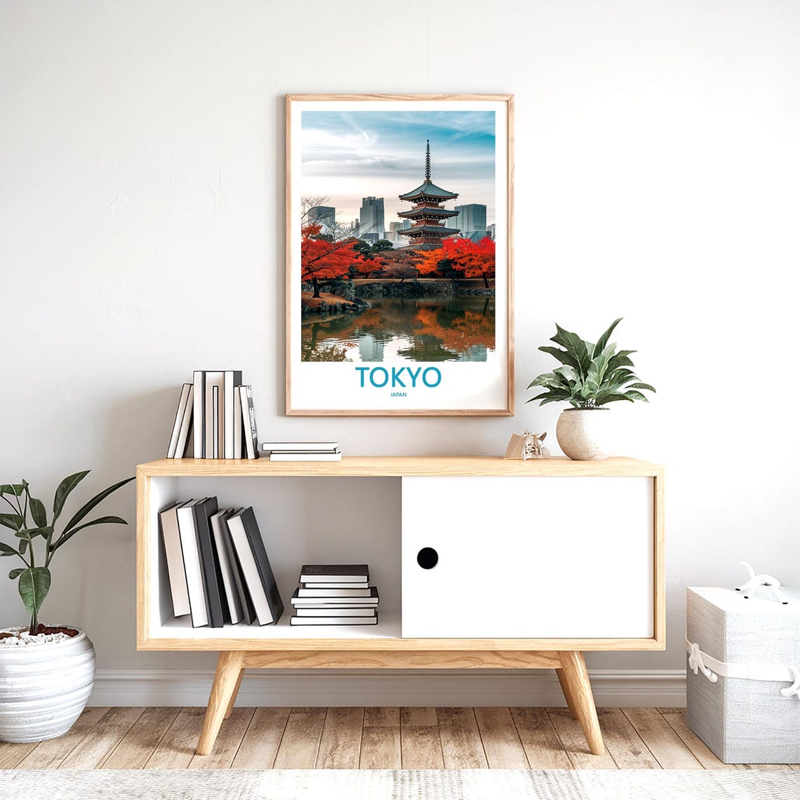 Tokyo Print Wall Art Tokyo Japan Travel Art Print Tokyo Hanging Wall Decor Tokyo Poster Prints Home Decor Tokyo Japan Poster Travel Gift Art - Image 2