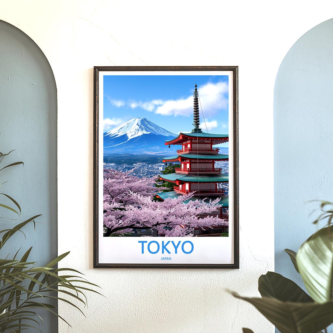 Tokyo Print Wall Art Tokyo Japan Travel Art Print Tokyo Hanging Wall Decor Tokyo Poster Prints Home Decor Tokyo Japan Poster Travel Gift Art - Image 3