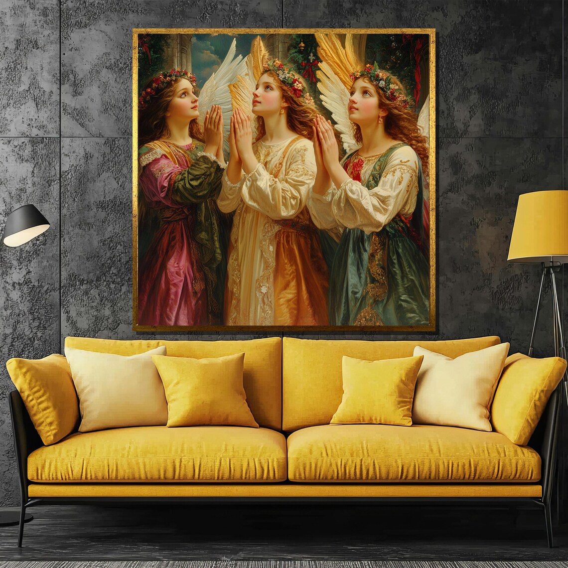 Angelic Harmony In Prayer, Three Glorious Angels