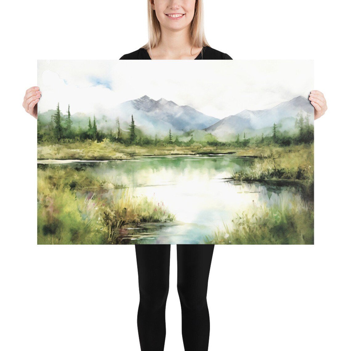 Denali National Park Watercolor Travel Poster - Image 3