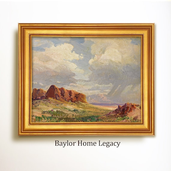 New Mexico Landscape Vintage Southwest Art Print