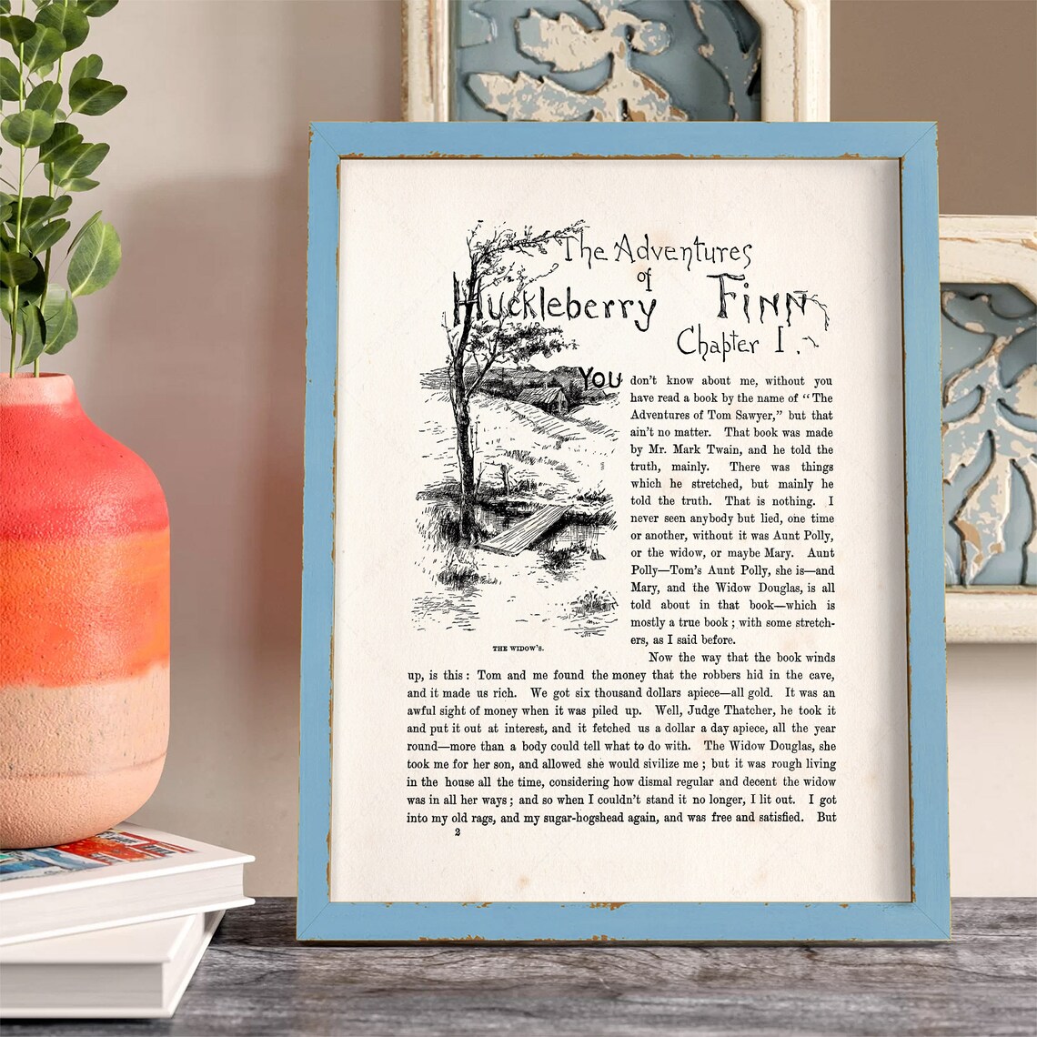Adventures of Huckleberry Finn, 1885 First Edition Art Print - Image 3