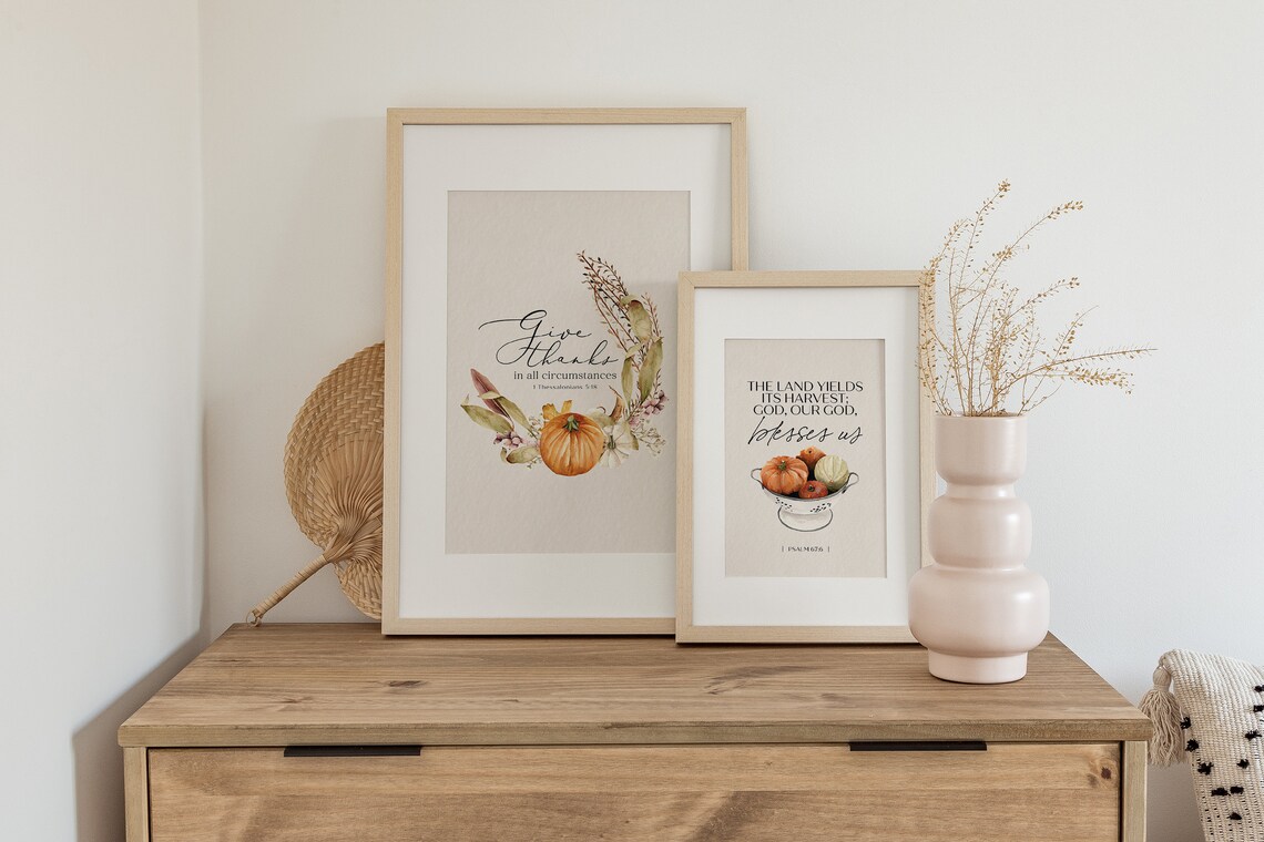 Give Thanks in All Circumstances 1 Thessalonians 5:18 Poster - Image 4