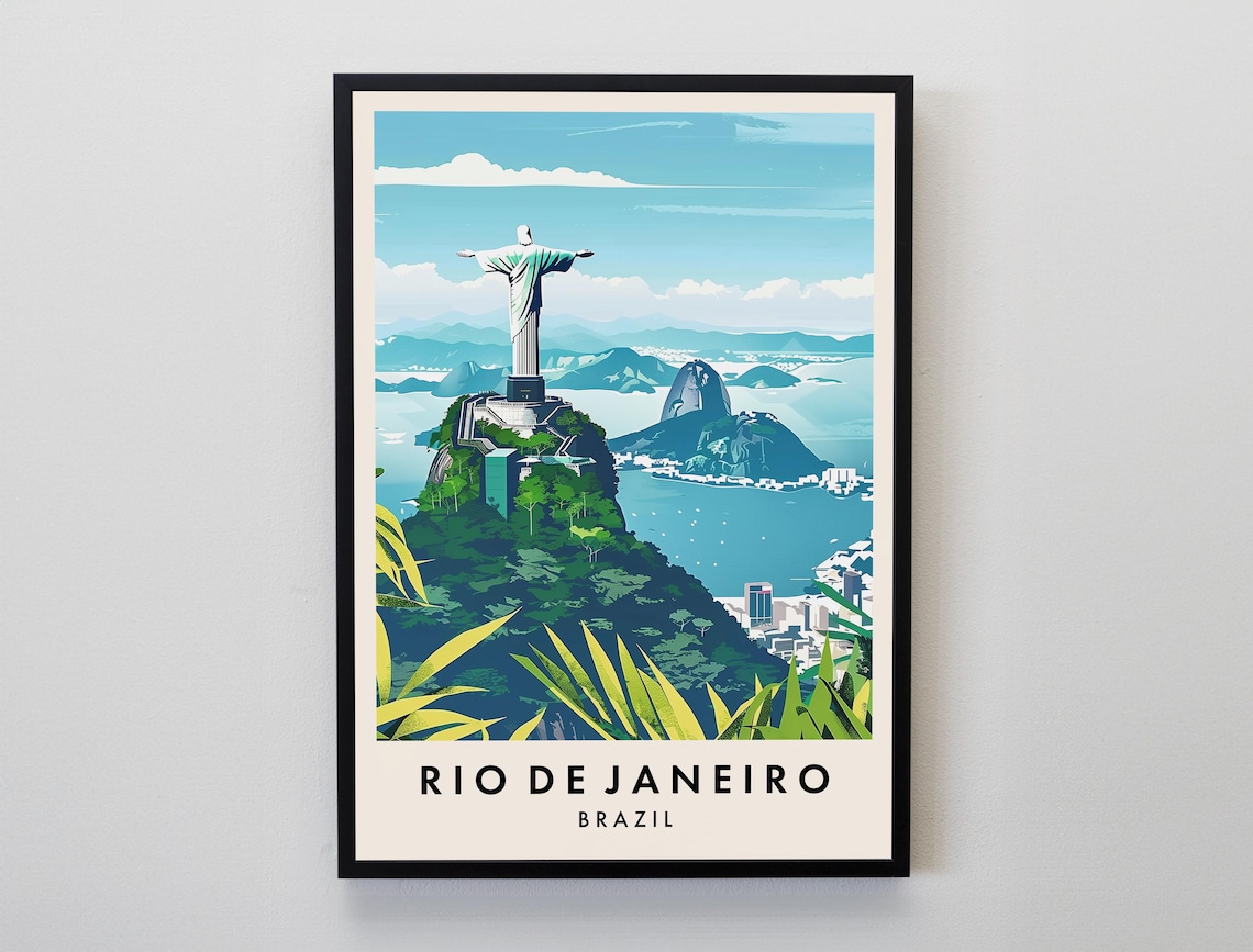 Rio De Janeiro Travel Poster, South America