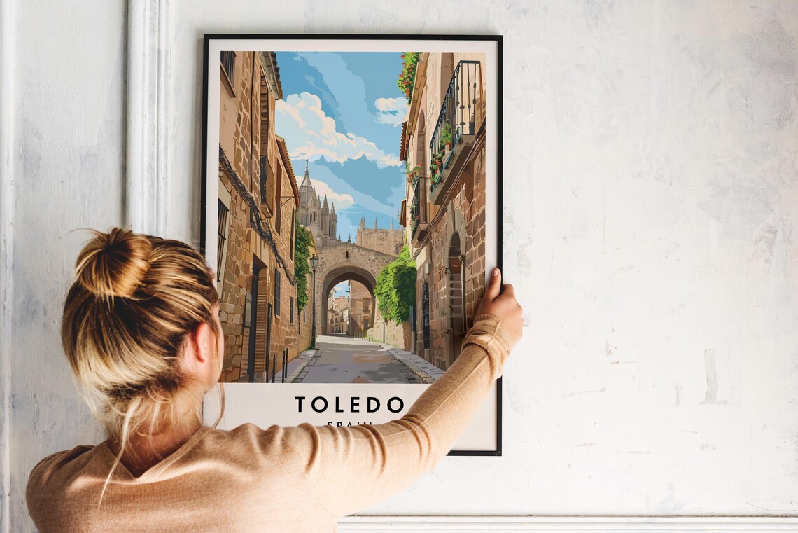 Toledo Travel Poster, Spain City Wall Art - Image 2