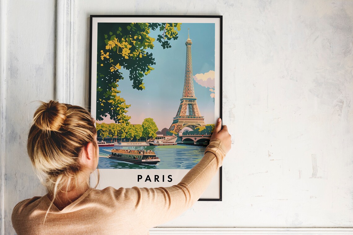 Paris Travel Poster, Europe Wall Art Print - Image 2