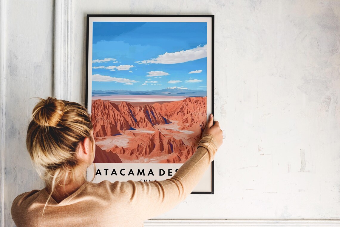 Atacama Desert Travel Poster, Chile South America - Image 2