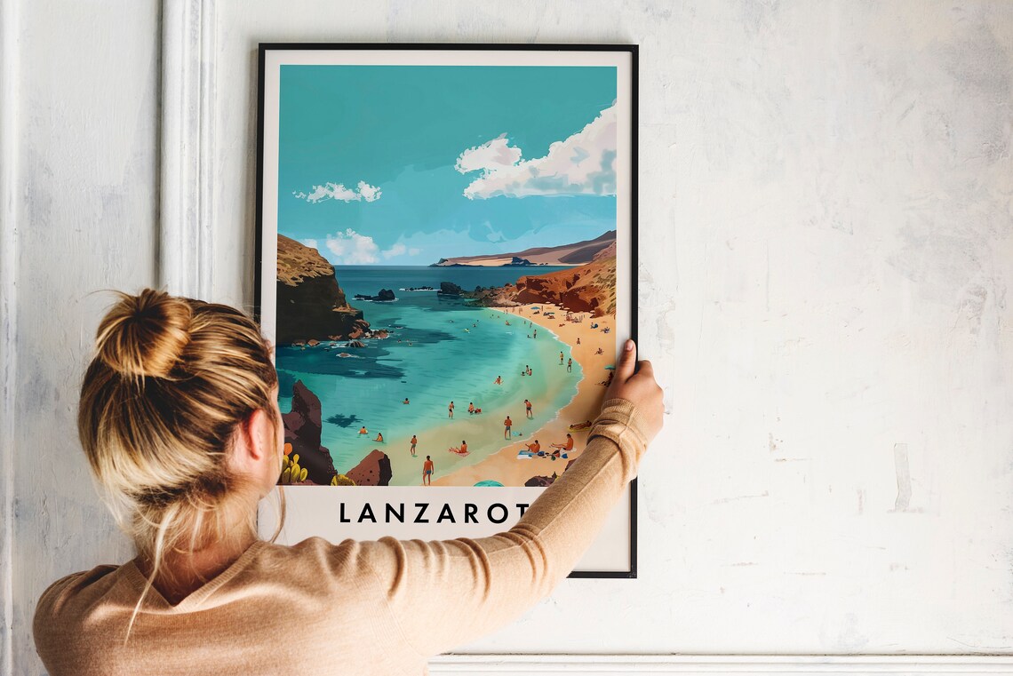 Lanzarote Travel Poster, Spain Place Print - Image 2
