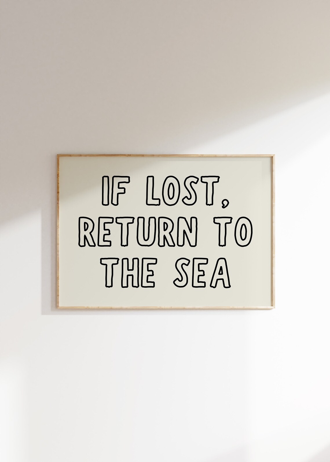 Cute Beach Quote Retro Typography Coastal Poster - Image 4