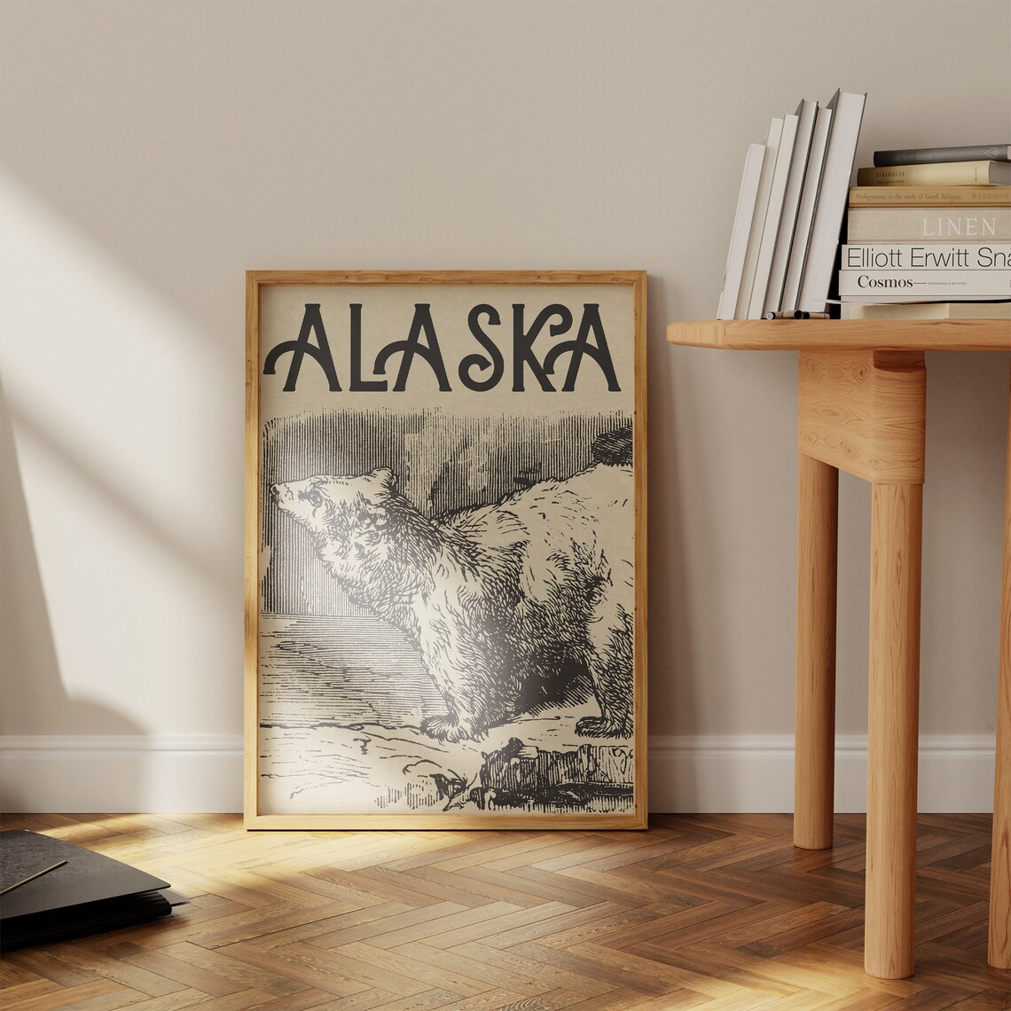 Alaska Polar Bear Vintage Travel Poster, Wall Art - Image 3
