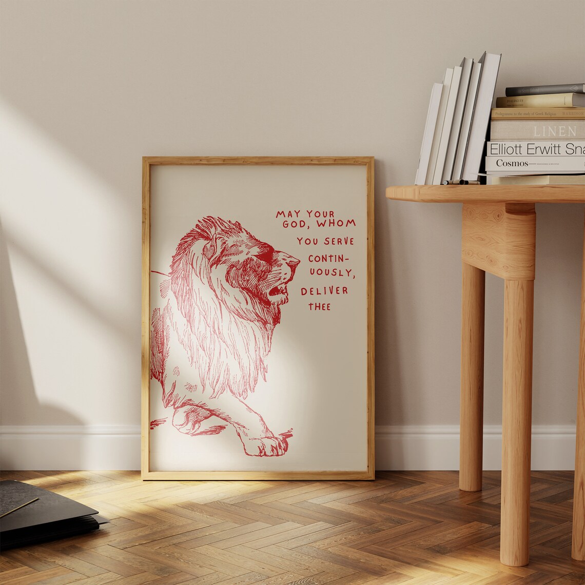 Daniel In The Lions Den, Modern Bible Poster - Image 2