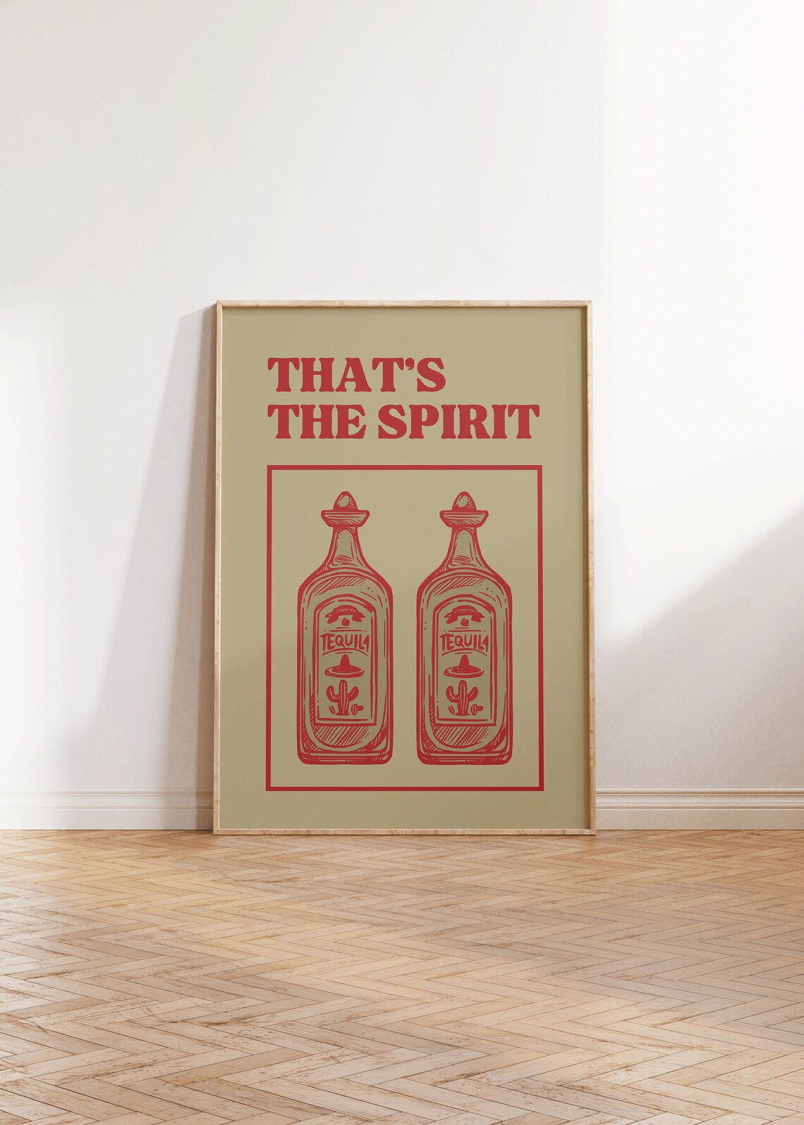 Vintage Bar Art Print, Liquor Poster for Bar Cart - Image 2