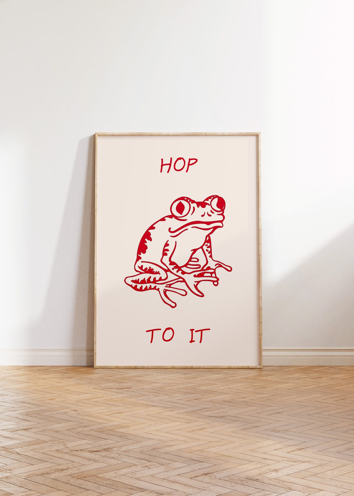Minimalist Frog Print Funny Frog Art Toad Wall Art Trendy Frog Poster Cute Frog Print Positive Motivation Art 1 Print - Image 4
