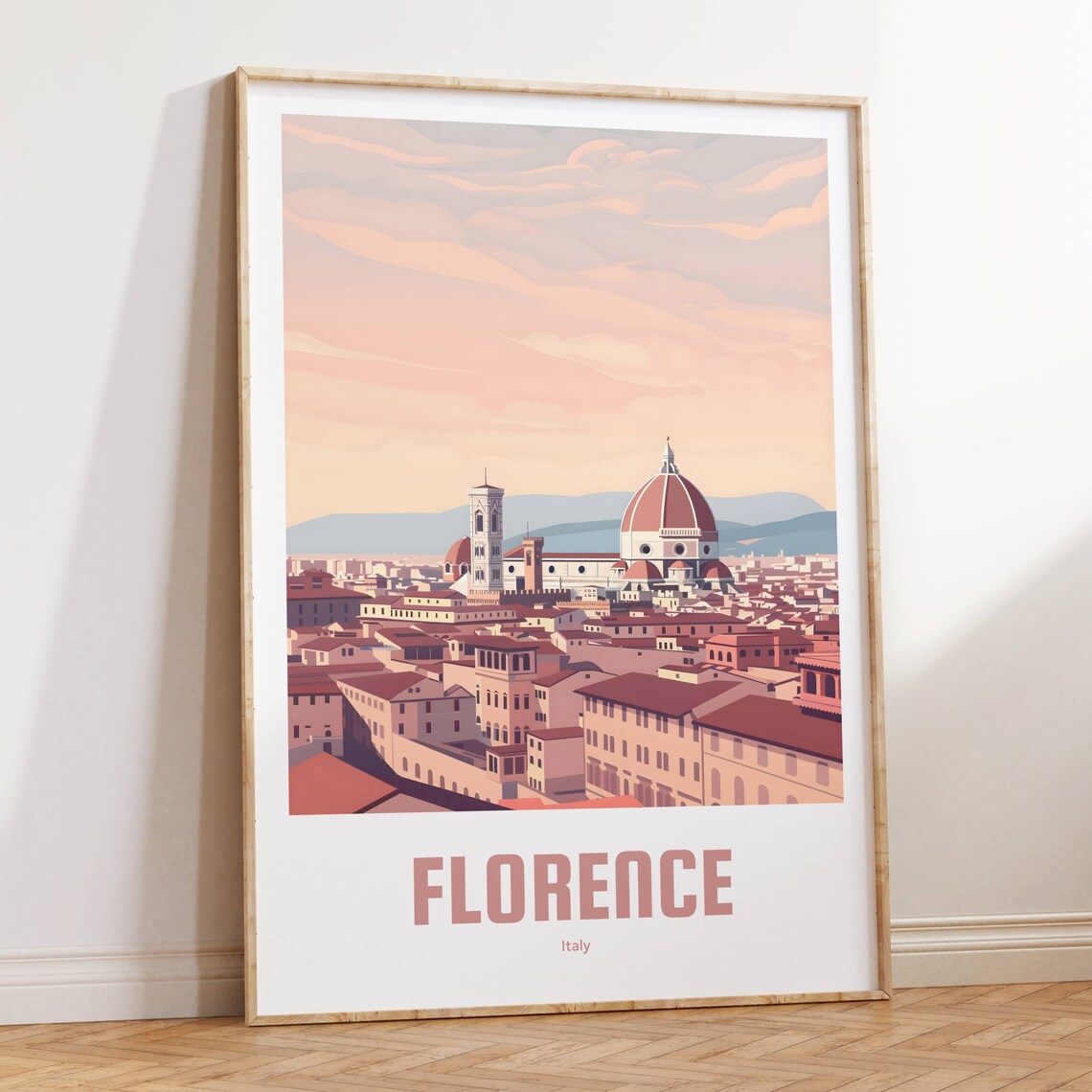 Florence Poster Vintage Travel Poster Retro Florence Travel Poster Gift Florence Wall Art Vintage Poster Florence Travel Poster - Image 2
