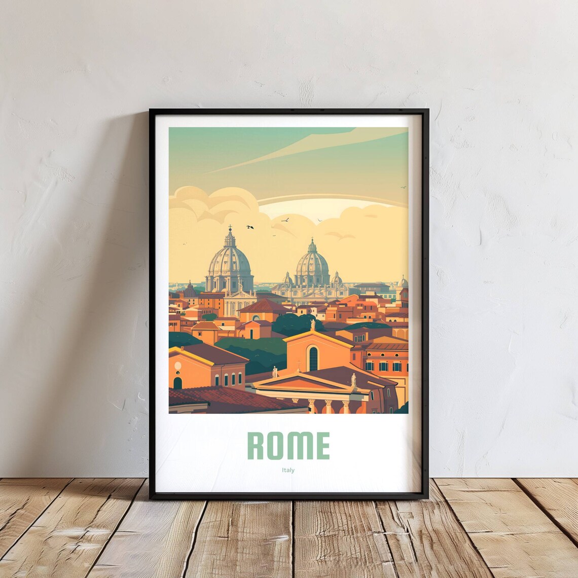 Rome Vintage Travel Poster, Italy City Print - Image 2