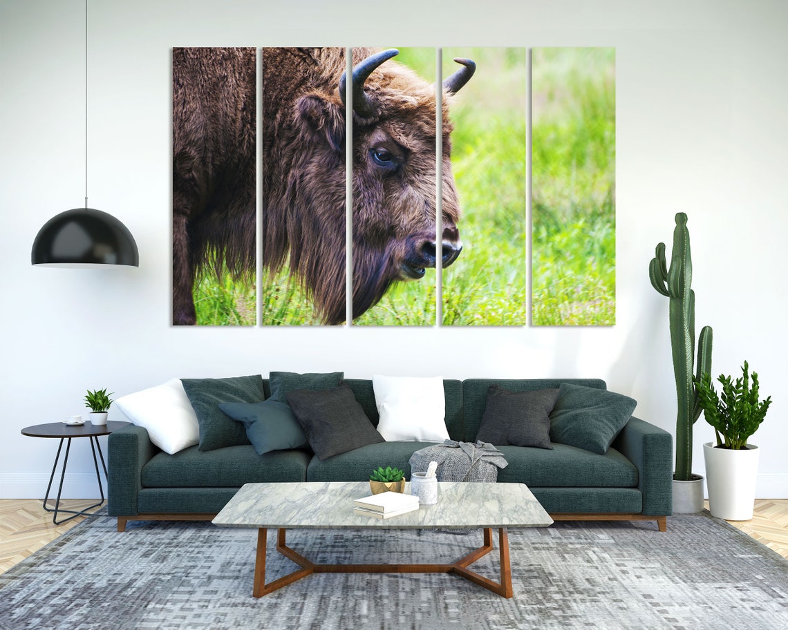 Bison Buffalo Closeup Portrait Wild Animal Wildlife Art Print - Image 2