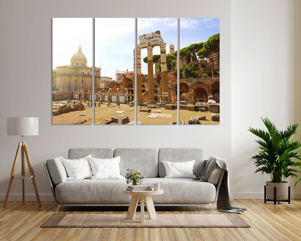 Ancient Roman Forum Ruins Columns Historic Rome Italy Travel Poster - Image 8