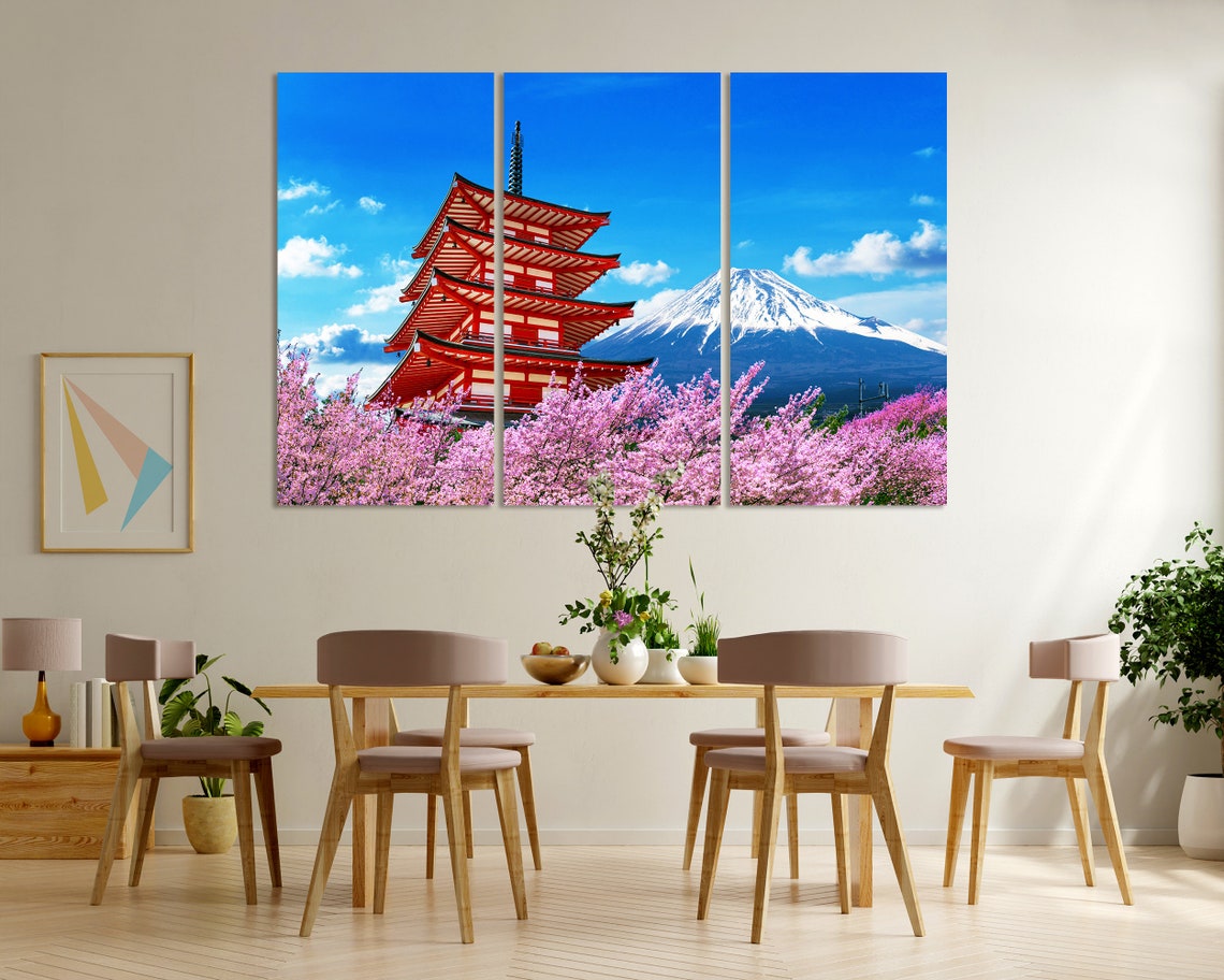 Mount Fuji Chureito Pagoda Cherry Blossoms Spring Japan Travel Poster - Image 6
