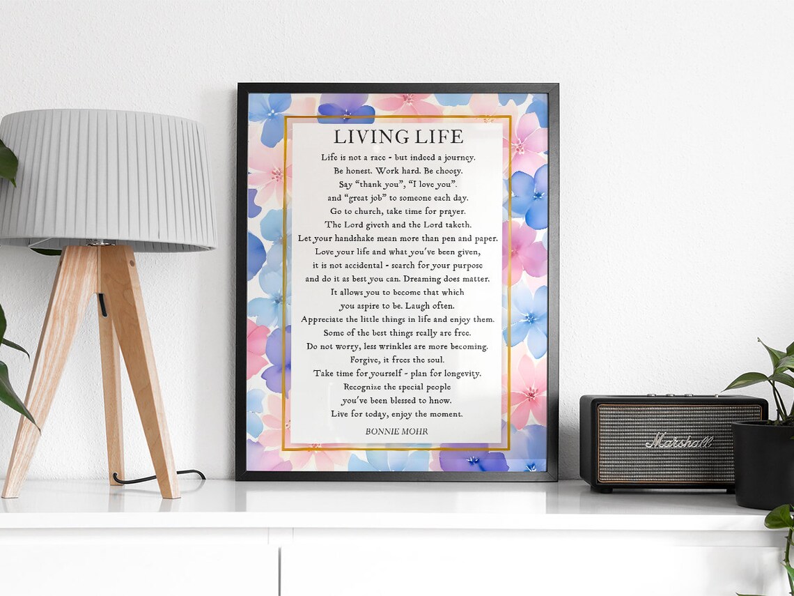 Living Life, Bonnie Mohr Nature Poetry Decor - Image 2