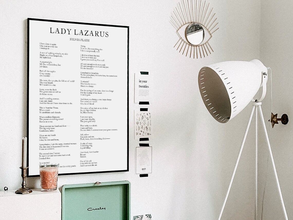 Lady Lazarus Poem, Sylvia Plath Literary Art Print - Image 3