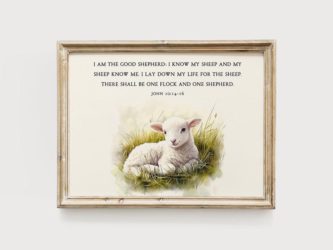 I Am The Good Shepherd Bible Verse, Christian Faith