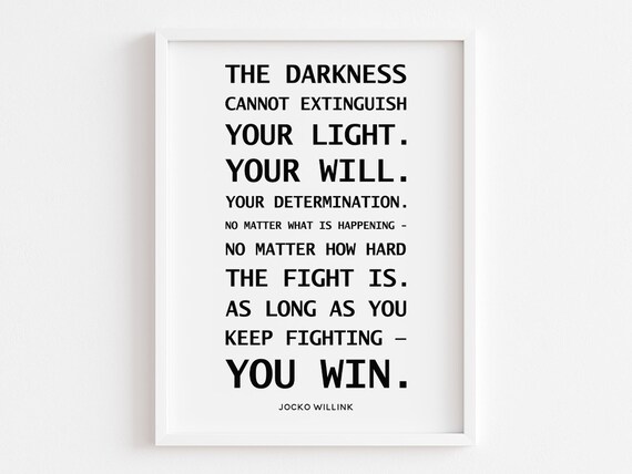 The Darkness Cannot Distinguish, Jocko Willink